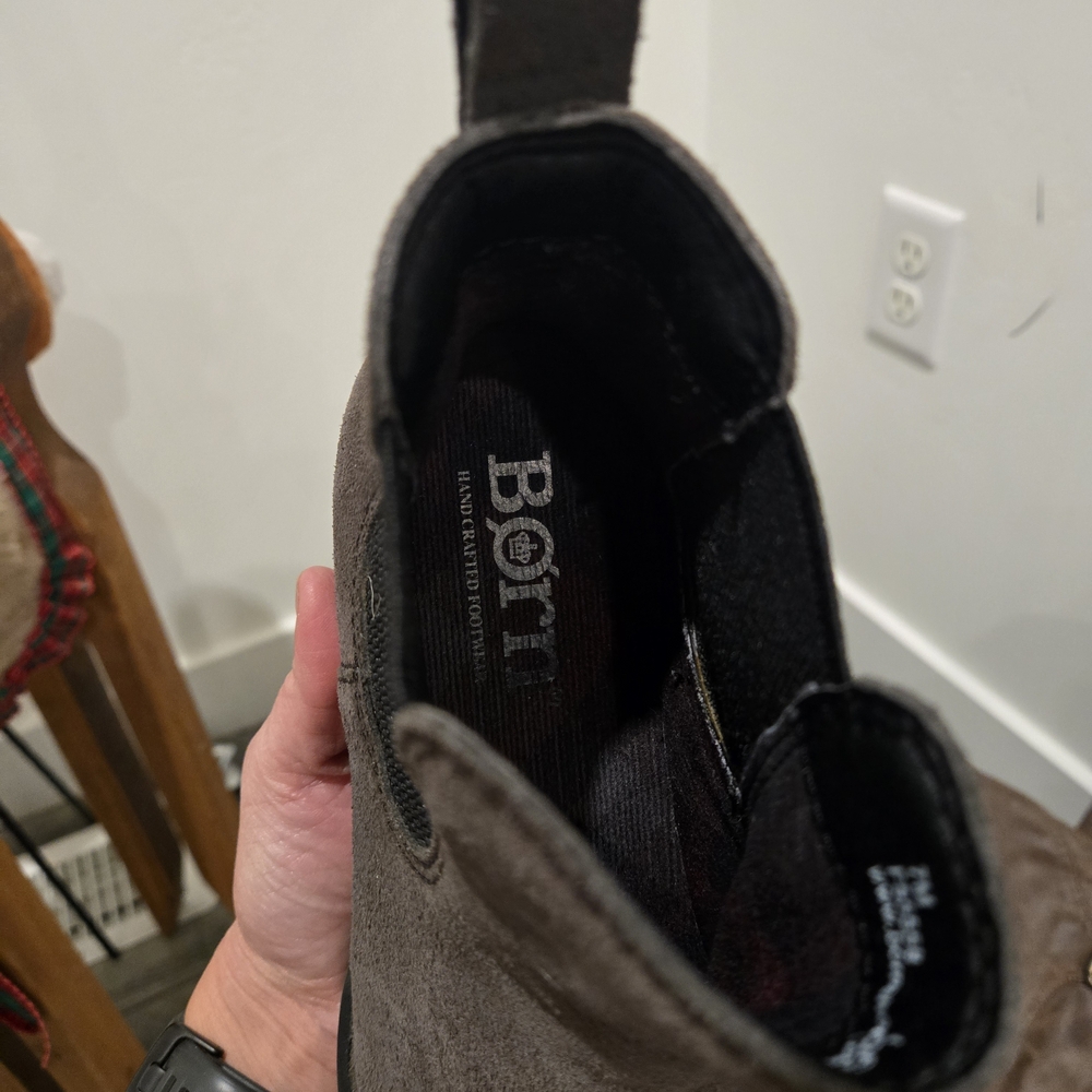 Born Womens Gray Chelsea Boots - Picture 2 of 3